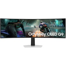 Monitor LED Samsung Gaming Odyssey G9 G91SD LS49DG910SUXEN Curbat 49 inch DQHD QD-OLED 0.03 ms 144 Hz USB-C HDR FreeSync Premium Pro & G-Sync Compatible