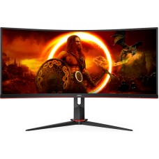 Monitor LED AOC Gaming AGON CU34G2XP Curbat 34 inch UWQHD VA 1 ms 180 Hz HDR FreeSync Premium