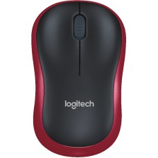 Mouse Logitech M185, Wireless, Red