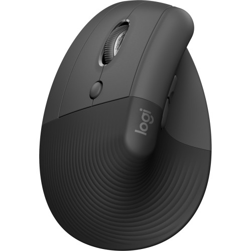 Mouse Logitech Lift Left Vertical Ergonomic, Wireless/Bluetooth, Black