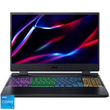 Laptop Acer Gaming 15.6'' Nitro 5 AN515-58, FHD IPS 144Hz, Procesor Intel® Core™ i5-12450H (12M Cache, up to 4.40 GHz), 16GB DDR5, 512GB SSD, GeForce RTX 4050 6GB, No OS, Black