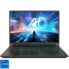 Laptop GIGABYTE Gaming 16'' G6X 9MG, FHD+ 165Hz, Procesor Intel® Core™ i7-13650HX (24M Cache, up to 4.90 GHz), 16GB DDR5, 1TB SSD, GeForce RTX 4050 6GB, Free DOS, Gunmetal Gray