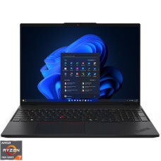 Laptop Lenovo 16'' ThinkPad L16 Gen 1, WUXGA IPS, Procesor AMD Ryzen™ 7 7735U (16M Cache, up to 4.75 GHz), 16GB DDR5, 512GB SSD, AMD Radeon 680M, Win 11 Pro, Black