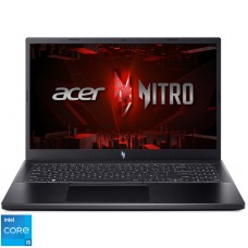 Laptop Acer Gaming 15.6'' Nitro V 15 ANV15-51, FHD IPS 144Hz, Procesor Intel® Core™ i5-13420H (12M Cache, up to 4.60 GHz), 16GB DDR5, 512GB SSD, GeForce RTX 2050 4GB, No OS, Obsidian Black