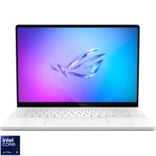 Laptop ASUS Gaming 16'' ROG Zephyrus G16 OLED GU605CW, 2.5K 240Hz G-Sync, Procesor Intel® Core™ Ultra 9 285H (24M Cache, up to 5.40 GHz), 64GB LPDDR5X, 2TB SSD, GeForce RTX 5080 16GB, No OS, Platinum White