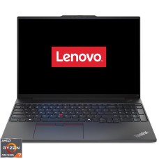 Laptop Lenovo 16'' ThinkPad E16 Gen 2, WUXGA IPS, Procesor AMD Ryzen™ 7 7735HS (16M Cache, up to 4.75 GHz), 32GB DDR5, 1TB SSD, AMD Radeon 680M, No OS, Black
