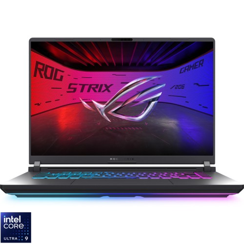 Laptop ASUS Gaming 16'' ROG Strix G16 G615LP, 2.5K 240Hz, Procesor Intel® Core™ Ultra 9 275HX (36M Cache, up to 5.40 GHz), 16GB DDR5, 1TB SSD, GeForce RTX 5070 8GB, No OS, Eclipse Gray