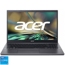 Laptop Acer 15.6'' Aspire 5 A515-57G, FHD IPS, Procesor Intel® Core™ i5-1235U (12M Cache, up to 4.40 GHz, with IPU), 16GB DDR4, 512GB SSD, GeForce RTX 2050 4GB, No OS, Steel Gray
