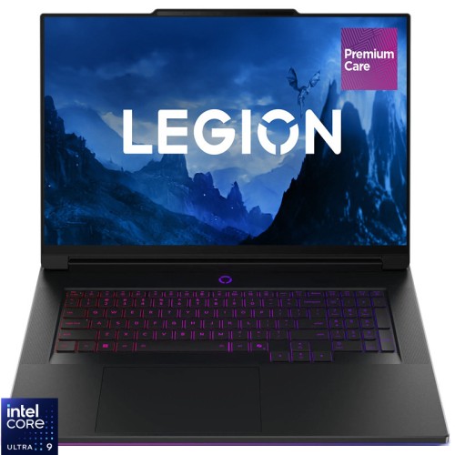 Laptop Lenovo Gaming 18'' Legion 9 18IAX10, WQUXGA IPS 240Hz, Procesor Intel® Core™ Ultra 9 275HX (36M Cache, up to 5.40 GHz), 64GB DDR5, 1TB SSD, GeForce RTX 5080 16GB, No OS, Eclipse Black, 3Yr Onsite Premium Care