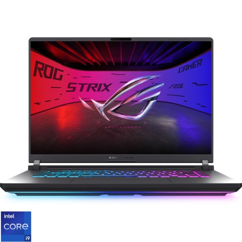 Laptop ASUS Gaming 16'' ROG Strix G16 G615JPR, 2.5K 240Hz, Procesor Intel® Core™ i9 14900HX (36M Cache, up to 5.80 GHz), 32GB DDR5, 1TB SSD, GeForce RTX 5070 8GB, No OS, Eclipse Gray