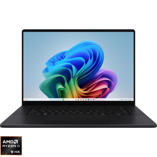 Laptop ASUS 16'' ProArt P16 OLED H7606WP, 4K Touch, Procesor AMD Ryzen™ AI 9 HX 370 (24M Cache, up to 5.1 GHz), 64GB LPDDR5X, 2TB SSD, GeForce RTX 5070 8GB, Win 11 Pro, Nano Black
