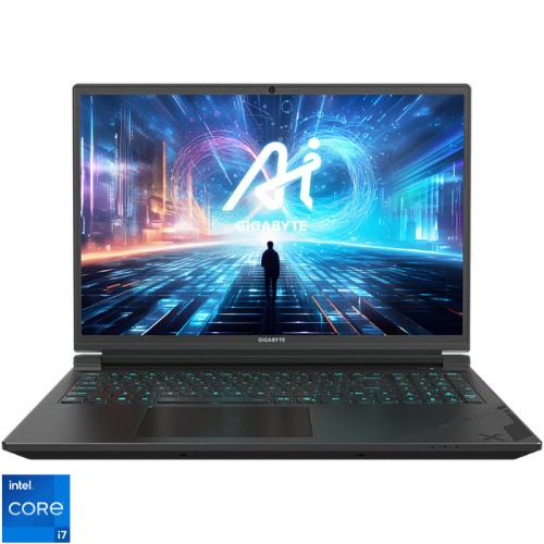 Laptop GIGABYTE Gaming 16'' G6X 9KG, FHD+ 165Hz, Procesor Intel® Core™ i7-13650HX (24M Cache, up to 4.90 GHz), 16GB DDR5, 1TB SSD, GeForce RTX 4060 8GB, Free DOS, Gunmetal Gray