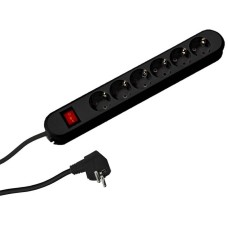Priza/prelungitor Bachmann SMART 381.151K, 6x Schuko, 3m, Black