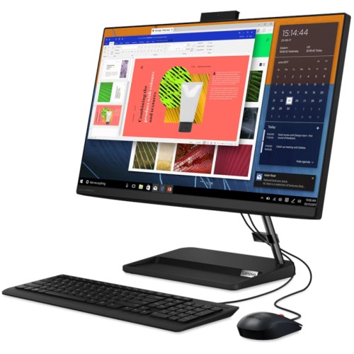 All-In-One PC Lenovo IdeaCentre 3 24ALC6, 23.8 inch FHD IPS, Procesor AMD Ryzen 7 7730U 2.0GHz, 16GB RAM, 512GB SSD, Radeon Graphics, Camera Web, no OS