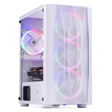 PC Gaming ZMEU Elite Alb, AMD Ryzen 5 3500 3.6GHz, 8GB DDR4, 500GB SSD, RX 6400 4GB GDDR6