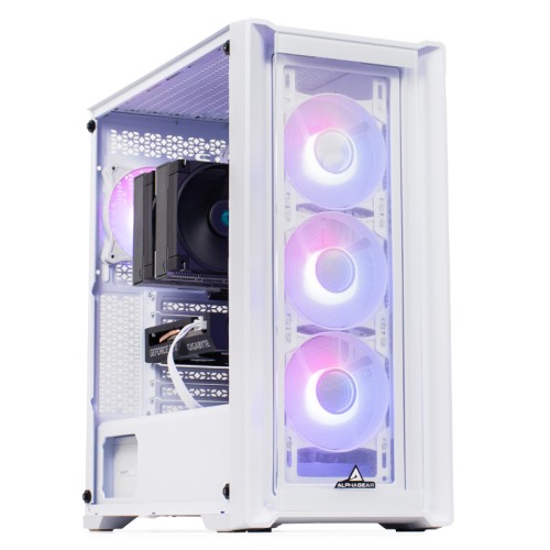PC Gaming BALAUR Epic Pro Alb, AMD Ryzen 5 7600X 4.7GHz, 32GB DDR5, 1TB SSD, RTX 4060 8GB GDDR6, Iluminare RGB
