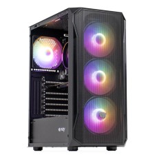 PC Gaming ZMEU Prime, AMD Ryzen 5 3600 3.6GHz, 16GB DDR4, 500GB SSD, RX 550 4GB GDDR5, Iluminare RGB