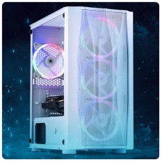 PC Gaming BALAUR Legendar Alb powered by GIGABYTE, Intel i5-12400F 2.5GHz, 32GB DDR4, 1TB SSD, RTX 4060 8GB GDDR6