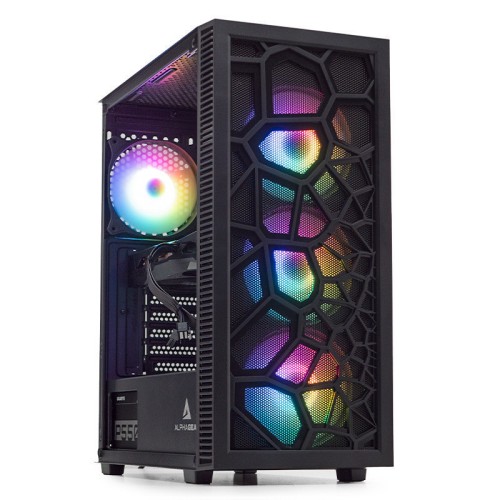 PC Gaming ZMEU Legendar Plus, Intel i5-12400F 2.5GHz, 16GB DDR5, 1TB SSD, RTX 3050 8GB GDDR6, Iluminare RGB, Windows 11 Home (Game Ready)
