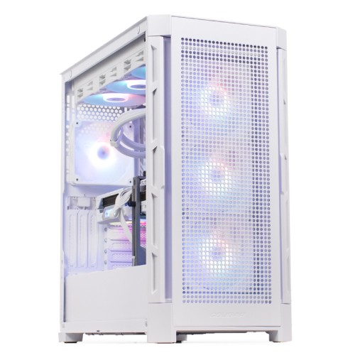 PC Gaming GREUCEANU Epic Alb, AMD Ryzen 9 9900X3D 4.4GHz, 32GB DDR5, 2TB SSD, RX 9070 XT 16GB DDR6, Iluminare RGB
