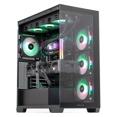 PC Gaming GREUCEANU Legendar Extra, AMD Ryzen 9 9950X3D 4.3GHz, 64GB DDR5, 2TB SSD, RTX 5080 16GB GDDR7, Iluminare RGB, Windows 11 Pro preinstalat (Workforce Ready)