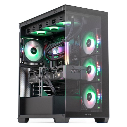 PC Gaming GREUCEANU Legendar Extra, AMD Ryzen 9 9950X3D 4.3GHz, 64GB DDR5, 2TB SSD, RTX 5080 16GB GDDR7, Iluminare RGB, Windows 11 Pro preinstalat (Workforce Ready)