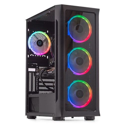 PC Gaming ZMEU Legendar Pro, AMD Ryzen 5 5500 3.6GHz, 16GB DDR4, 1TB SSD, RX 6600 8GB GDDR6