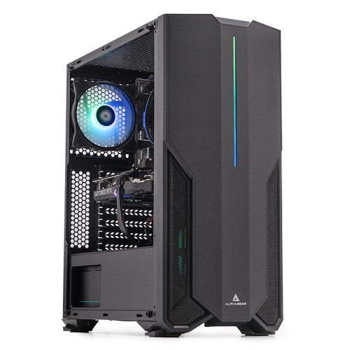 PC Gaming ZMEU Epic Plus, AMD Ryzen 5 5600X 3.7GHz, 32GB DDR4, 1TB SSD, RTX 3060 12GB GDDR6, Iluminare RGB