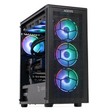 PC Gaming GREUCEANU Epic powered by AMD, AMD Ryzen 7 7800X3D 4.2GHz, 32GB DDR5, 2TB SSD, RX 9070 16GB GDDR6, Iluminare RGB, Windows 11 Home preinstalat (Game Ready)