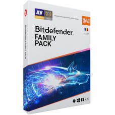 Antivirus Bitdefender Family Pack 2021, 15 Dispozitive, 1 An