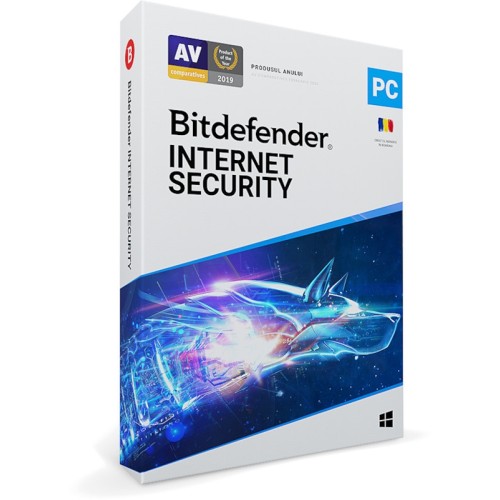 Antivirus Bitdefender Internet Security, 3 Dispozitive, 1 An, Licenta noua, Retail