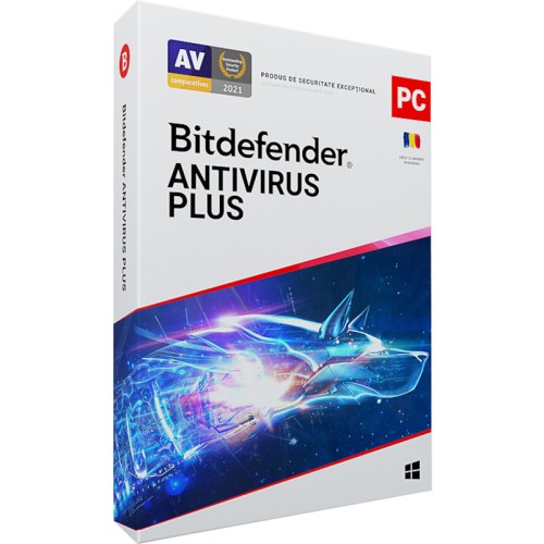 Antivirus Bitdefender Antivirus Plus, 5 Dispozitive, 2 Ani, Licenta noua, Retail