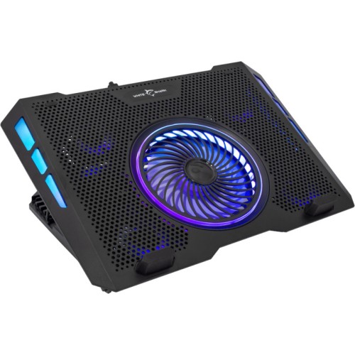 Stand/Cooler notebook White Shark AURORA, max. 17.3 inch, black, ventilatoare 5, iluminare LED