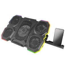 Stand/Cooler notebook Esperanza Gaming laptops, 17.3 inch Breva, 5 ventilatoare, iluminare LED RGB