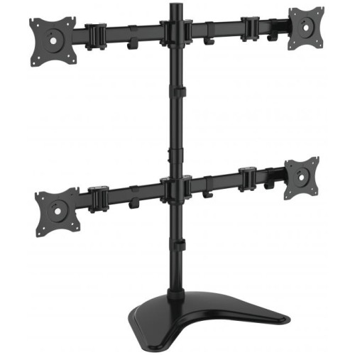 Suport TV / Monitor SBOX LCD-F048, 13 - 27 inch, negru, pentru 2 si/sau 4 monitoare