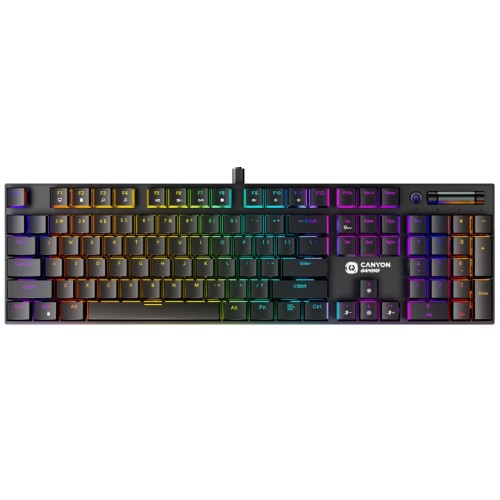 Tastatura Gaming Canyon GK-55 Cometstrike RGB MX Red Linear Switch Mecanica