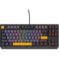 Tastatura Gaming Genesis THOR 230 TKL RGB Anchor Grey Negative Outemu Red Switch Mecanica