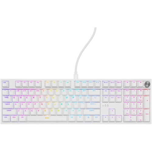 Tastatura Gaming Genesis THOR 404 RGB Outemu Peach Silent Switch Mecanica White
