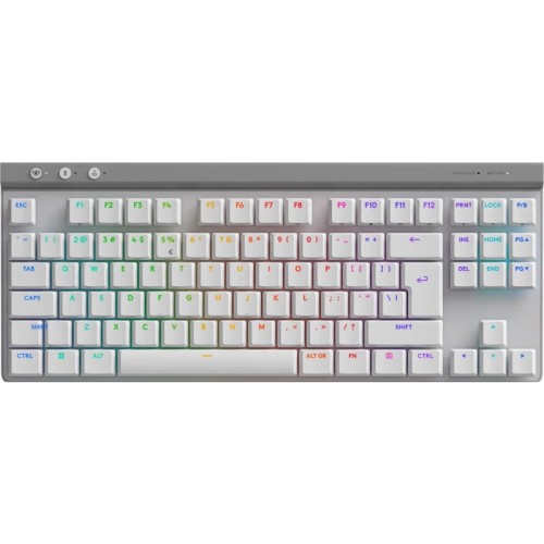 Tastatura Gaming Logitech G515 White Lightspeed TKL GL Tactile Switch Mecanica