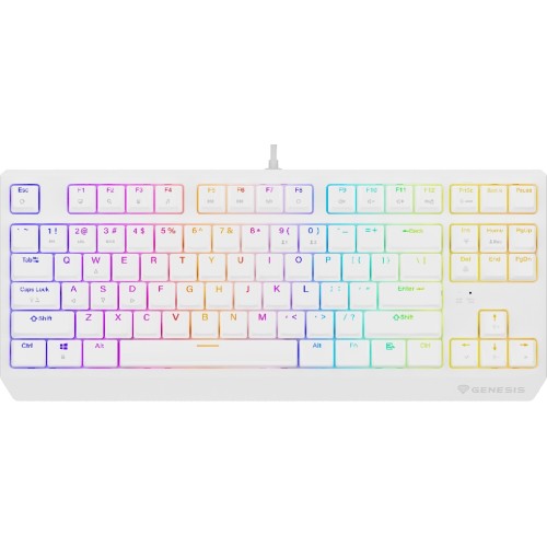 Tastatura Gaming Genesis THOR 230 White TKL Outemu Red Switch Mecanica