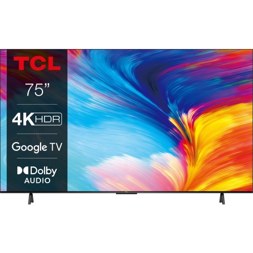 Televizor LED TCL Smart TV 75P635 Seria P635 189cm negru 4K UHD HDR