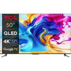 Televizor LED TCL Smart TV QLED 50C645 Seria C645 126cm gri-negru 4K UHD HDR