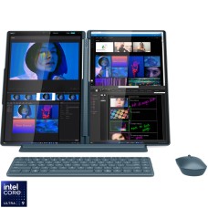 Ultrabook Lenovo 14'' Yoga Book 9 14IAH10, 2.8K OLED 120Hz Touch, Procesor Intel® Core™ Ultra 9 285H (24M Cache, up to 5.40 GHz), 32GB LPDDR5X, 1TB SSD, Intel Arc 140T, Win 11 Pro, Tidal Teal, 3Yr Onsite Premium Care
