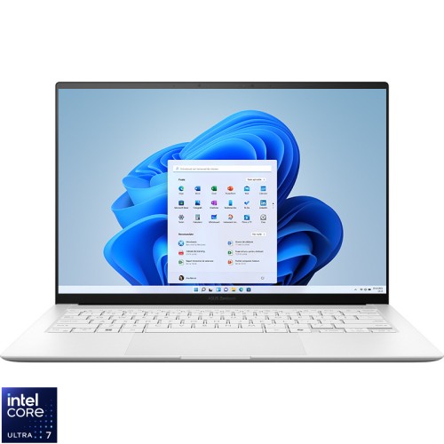 Ultrabook ASUS 14'' Zenbook S 14 OLED UX5406SA, 3K 120Hz, Procesor Intel® Core™ Ultra 7 258V (12M Cache, up to 4.80 GHz), 32GB LPDDR5X, 1TB SSD, Intel Arc 140V, Win 11 Pro, Scandinavian White