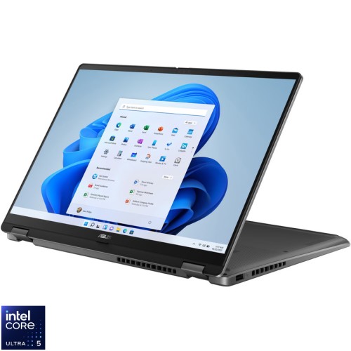 Ultrabook ASUS 14'' Vivobook 14 Flip TP3407SA, WUXGA OLED Touch, Procesor Intel® Core™ Ultra 5 226V (8M Cache, up to 4.50 GHz), 16GB LPDDR5X, 1TB SSD, Intel Arc 130V, Win 11 Pro, Matte Gray