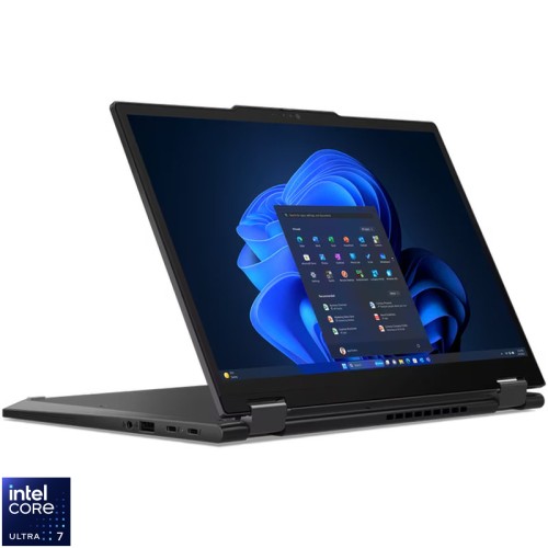 Ultrabook Lenovo 13.3'' ThinkPad X13 2-in-1 Gen 5, WUXGA IPS Touch, Procesor Intel® Core™ Ultra 7 155U (12M Cache, up to 4.80 GHz), 32GB LPDDR5X, 1TB SSD, Intel Graphics, Win 11 Pro, Black
