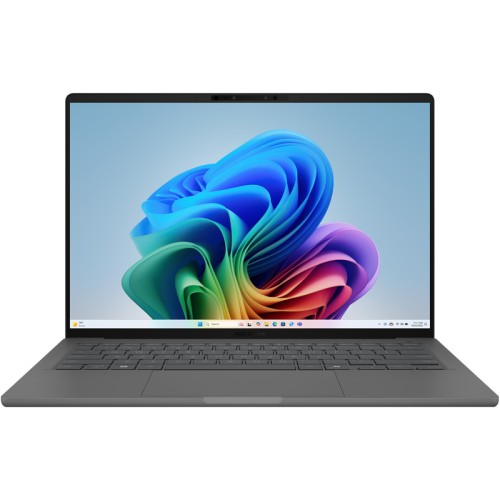 Ultrabook ASUS 14'' Zenbook A14 UX3407RA, WUXGA OLED, Procesor Qualcomm Snapdragon X Elite X1E-78-100, 32GB LPDDR5X, 1TB SSD, Qualcomm Adreno, Win 11 Pro, Iceland Grey