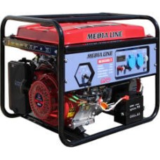 MLG 6500E 2 AVR . Generator monofazat pe benzina MLG 6500 2, putere maxima 6.5 KW, pornire electrica