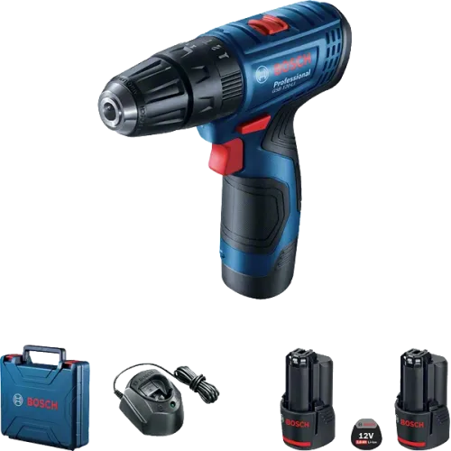 BOSCH GSB 120-LI PROFESSIONAL MASINA DE GAURIT CU PERCUŢIE CU 2 ACUMULATORI 2AH SI INCARCATOR