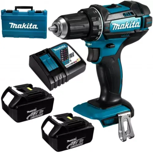 MAKITA DHP482RFE MAsINA DE GAURIT sI INsURUBAT CU PERCUTIE LXT 18V CU ACUMULATORI SI INCARCATOR